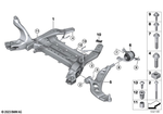 31116869546 - Front Axle: Front Axle Support for Mini: Cooper, Cooper S, JCW, JCW GP Image image