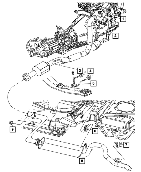 Exhaust System for 2005 Jeep Liberty #0