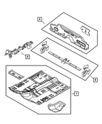 5016288AA - Body Sheet Metal Except Doors: Front Floor Pan for Mopar Image image