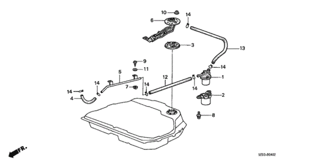 Fuel Pump (Carburetor) for 1987 Honda Accord #0