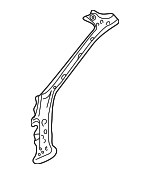 GG2A7104X - Body: Inner Hinge Pillar for Mazda: 626 Image