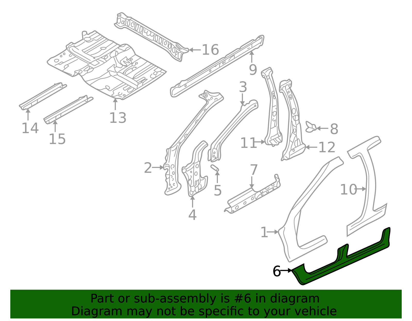 GDYA-70-271 - Rocker Panel - 1998-2002 Mazda 626 | Mazda Swag