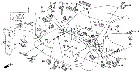Wire Harness (1) for 1988 Acura Integra #0