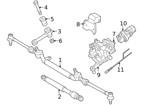 Steering Gear & Linkage for 2006 Chrysler Crossfire #0