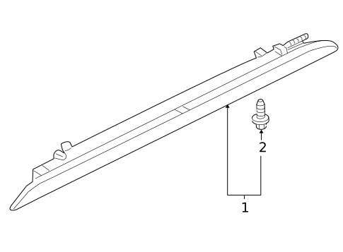 High Mounted Stop Lamp for 2008 Volkswagen Touareg #0
