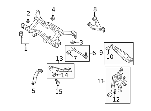 Rear Suspension for 2013 Subaru Outback #1
