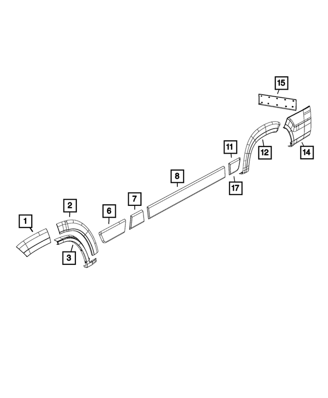 « 1ZT53JXWAC – Exterior Ornamentation : Porte Plaque De Protection, Côté Droit pour Mopar Image »
