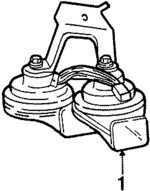F7VY13832AA - Electrical: Horn for Lincoln: Town Car Image