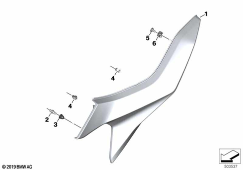 Rear Wheel Cover, License Plate Bracket for 2019 BMW-Motorrad S 1000 XR #4