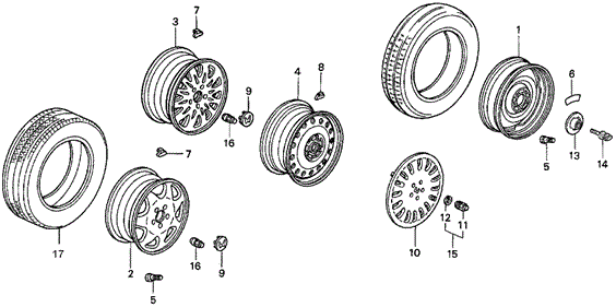 Wheel Disk for 1998 Honda Odyssey #0