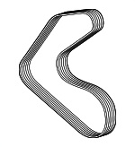 C2D39175 - Cooling System: Drive Belt for Jaguar Image