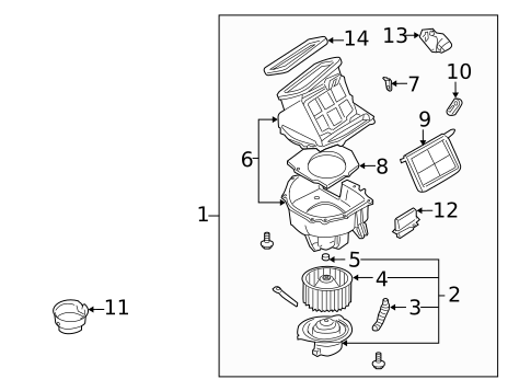 Blower Motor & Fan for 2002 Nissan Xterra #0