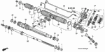 53434S5A003 - Chassis: CLIP, STEERING TIE ROD for Honda Image