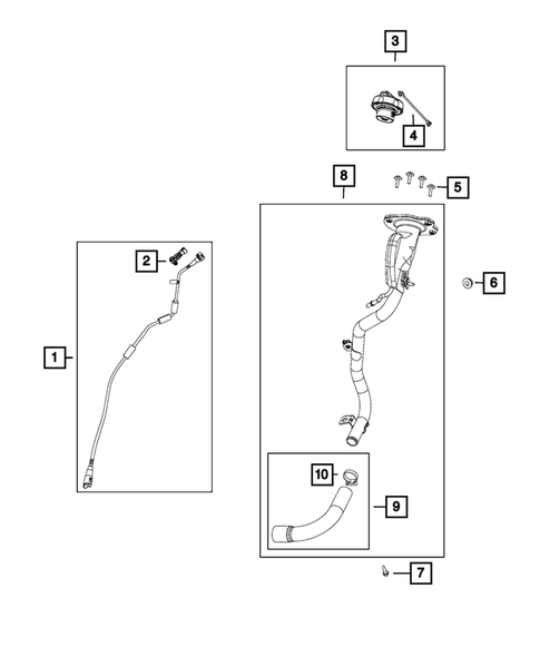 Fuel Tank Filler Tube for 2018 Fiat 500 #0
