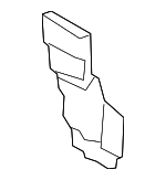 1J9809881 - Body: End Plate for Volkswagen: Jetta Image