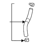 25415BE200 - : Lower Hose for Hyundai Image