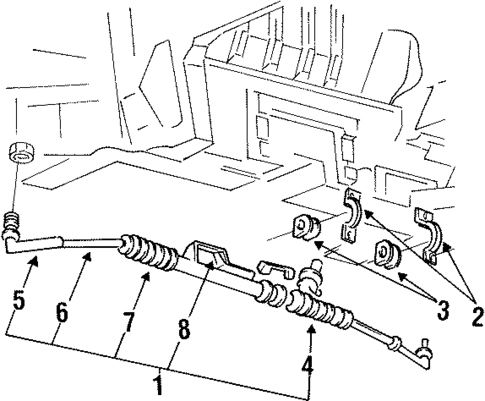 Steering Gear & Linkage for 1999 Mercury Villager #0
