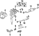 18115P0A003 - : Manifold Gasket for Acura Image