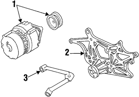 Alternator for 1997 Isuzu Hombre #0
