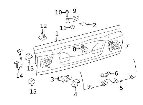 Keyless Entry Components for 2008 Lexus LX570 #1
