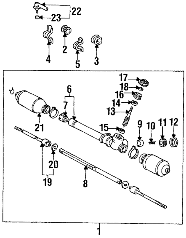4553610060 - Steering: Rack and Pinion Bellows for Toyota Image