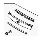 87380L5011 - Body: Rear Molding for Hyundai Image