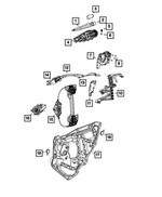 68249058AA - : Inside Handle To Latch Cable for Mopar Image