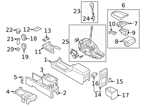 Gear Shift Control for 2013 Nissan Murano #0