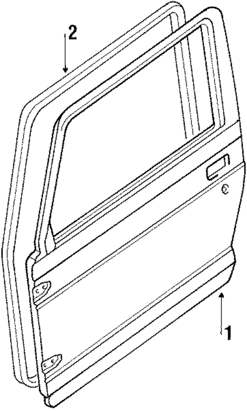 Door & Components for 1987 Suzuki Samurai #0