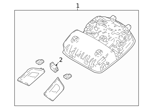Overhead Console for 2021 Hyundai Kona Electric #0