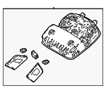 92800J9100TTX - : Overhead Console for Hyundai: Kona, Kona Electric Image