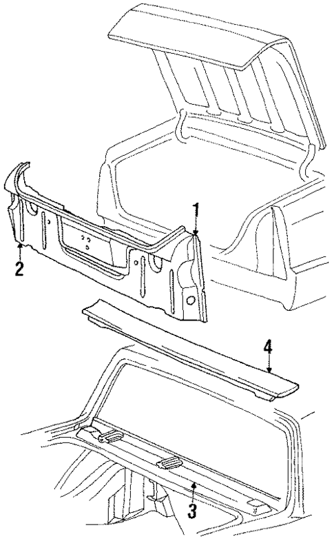 Rear Body for 1992 Chrysler Imperial #0