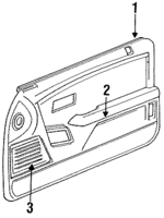 J064JD5 - Body: Door Trim Panel for Chrysler: LeBaron Image