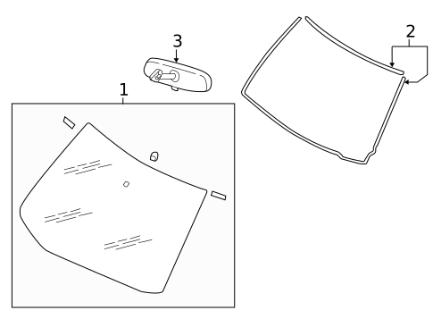 Glass - Windshield for 2021 Nissan Kicks #0