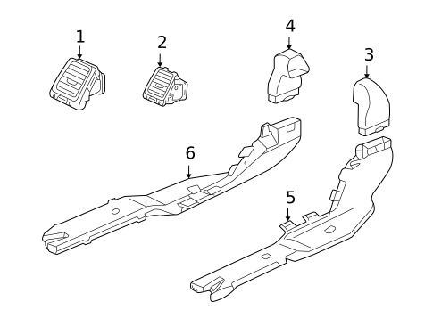 Ducts for 2005 Honda Accord #1