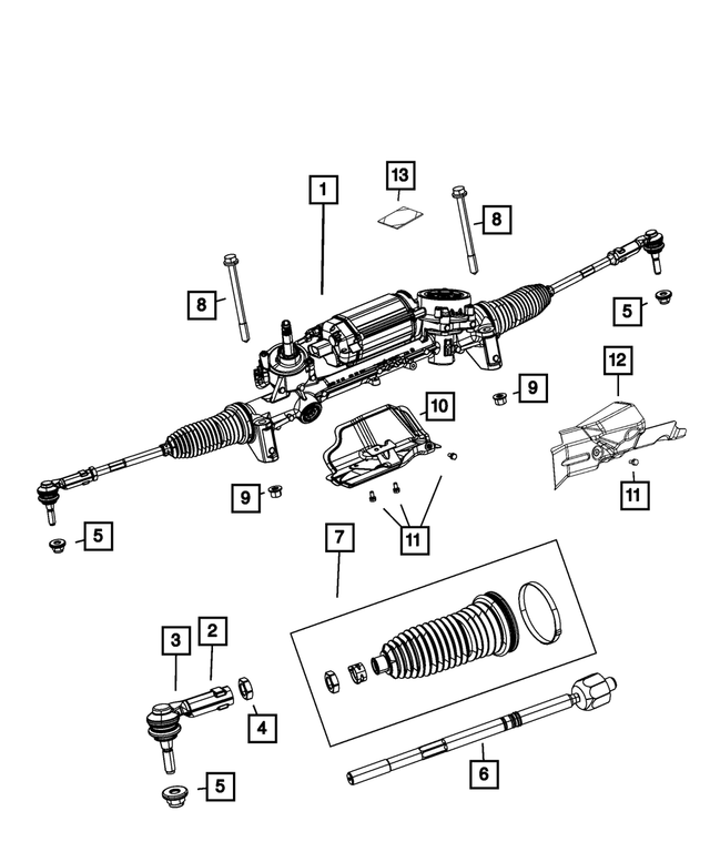 68369260AA - Steering: Rack And Pinion Gear for Jeep: Cherokee Image