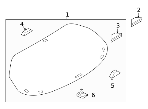 Glass - Lift Gate for 2023 Mazda 3 #0