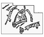 64600CU101 - : Apron/Rail Assembly for Hyundai Image