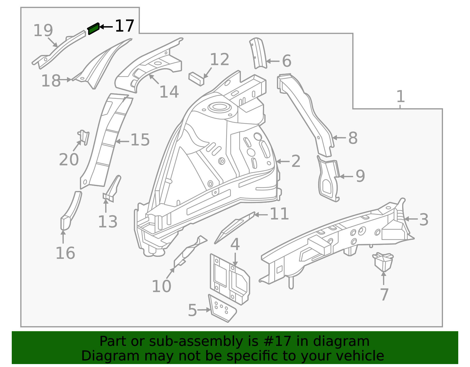Fender Mtg Bkt 64577-CU000 | MotorMotor