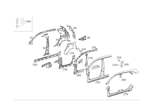 Side Panels for 2015 Mercedes-Benz B Electric Drive #0