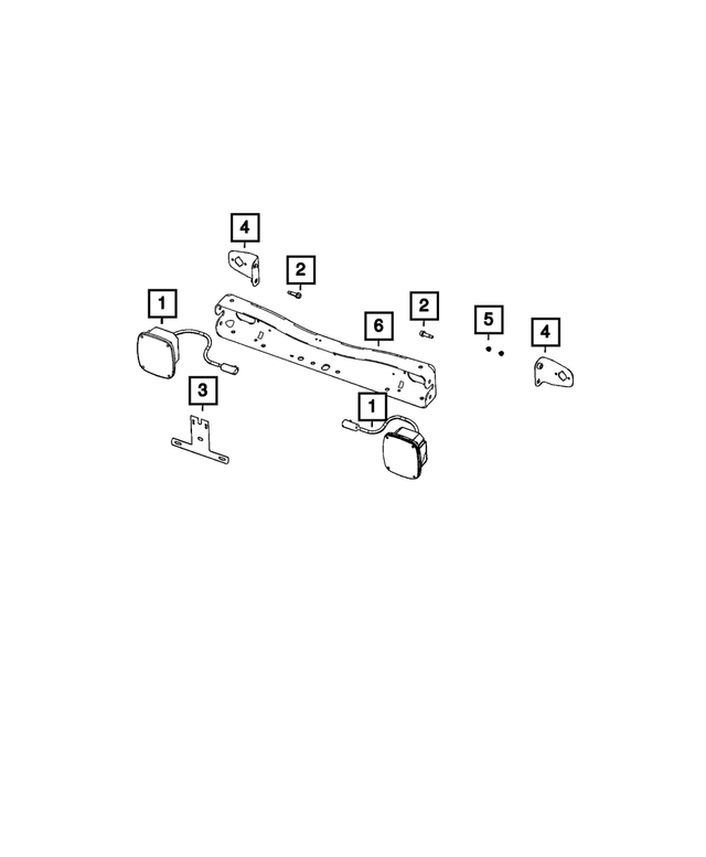 68287756AB - Electrical: Tail Stop Backup Lamp, Right for Mopar Image