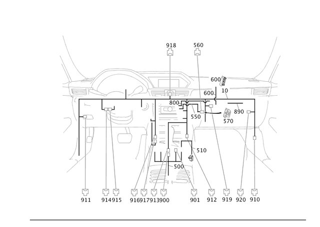38270204 - Electrical Equipment and Instruments: Connecting Cable for Mercedes-Benz: B Electric Drive, B250e, C250, C300, C350, C63 AMG, CLA250, CLS400, CLS550, CLS63 AMG, CLS63 AMG S, E250, E350, E400, E550, E63 AMG, E63 AMG S, G550 4x4, G63 AMG, G65 AMG, GL350, GL450, GL550, GL63 AMG, GLA250, GLE300d, GLE350, GLE400, GLE550e, GLE63 AMG, GLK250, GLK350, GLS350d, GLS450, GLS550, GLS63 AMG, ML250, ML350, ML400, ML550, ML63 AMG, SL400, SL450, SL550, SL63 AMG, SL65 AMG Image