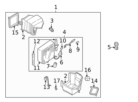 Evaporator Components for 2003 Nissan Frontier #0