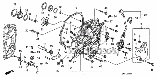 Left Side Cover for 2006 Honda Civic #0