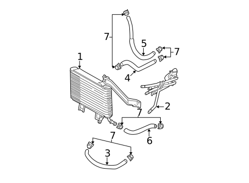 Trans Oil Cooler for 2003 Toyota Camry #0