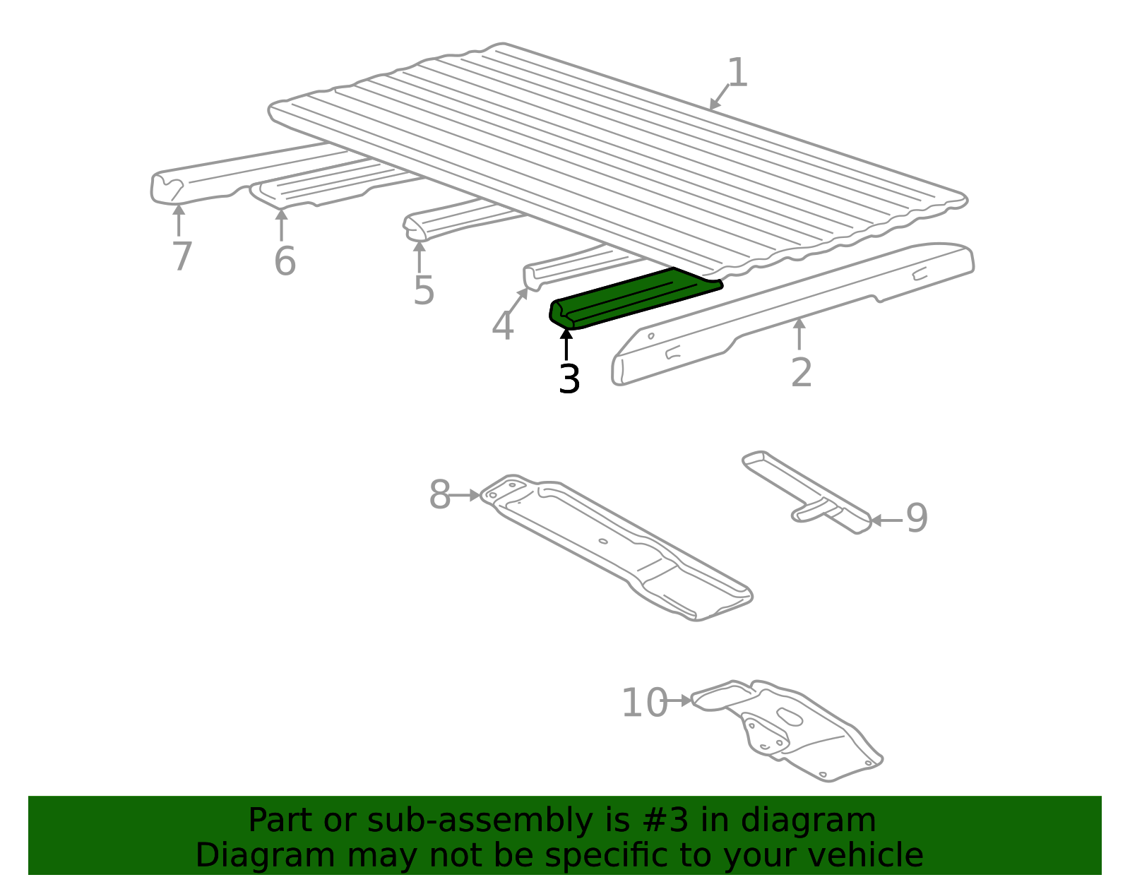 1994-2009 Mazda Cross Sill ZZM0-65-152 | OEM Parts Online