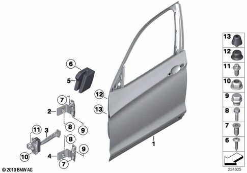 Door, Front for 2014 BMW X3 28dX #0