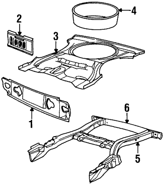 4296998 - Body: Panel Below Lid for Mopar Image
