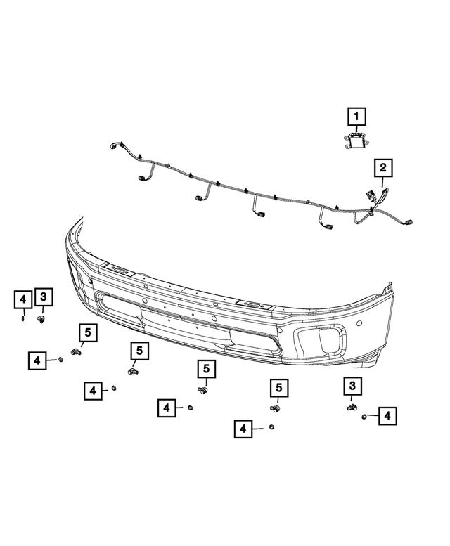68377332AD - Electrical: Front Fascia Wiring for Mopar Image