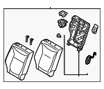 89400B2210KG9 - Body: Seat Back Assembly for Kia: Soul Image